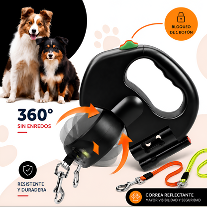 Correa Doble 360°Antieredos con Luz LED