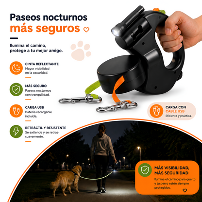 Correa Doble 360°Antieredos con Luz LED